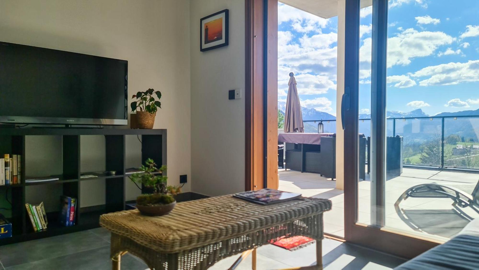 Апартаменты Le Berceau Des Aiguilles - Vue Montagne, Terrasse - Aravistour Сен-Жан-де-Сикст Экстерьер фото